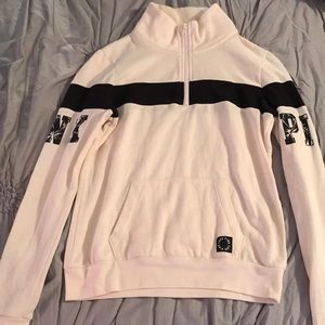 Victoria’s Secret PINK Cream Quarter-Zip Pullover